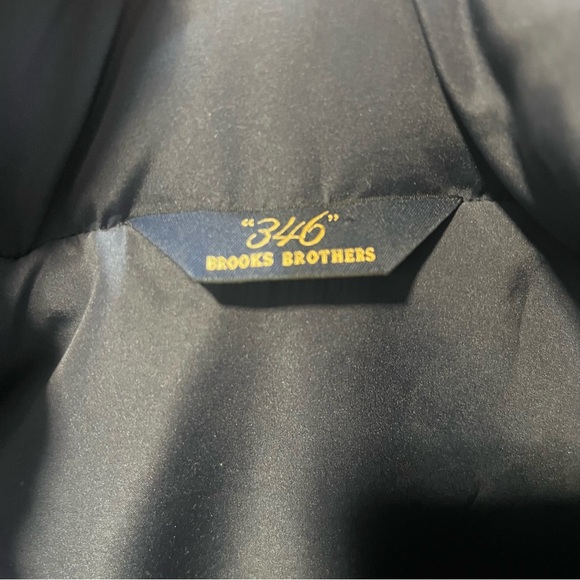 Brooks Brothers 346 Quilted Down Vest Navy Puffer Vest Classic Prep Outerwear - Picture 10 of 11